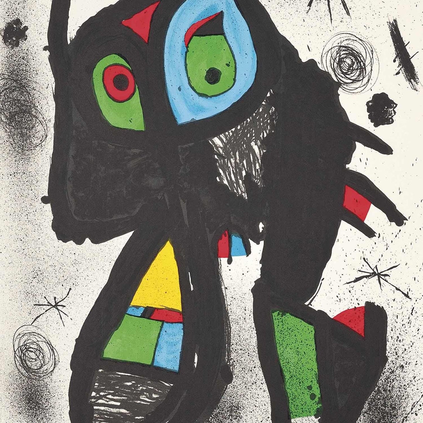 detail of the fine art reproduction from the centre