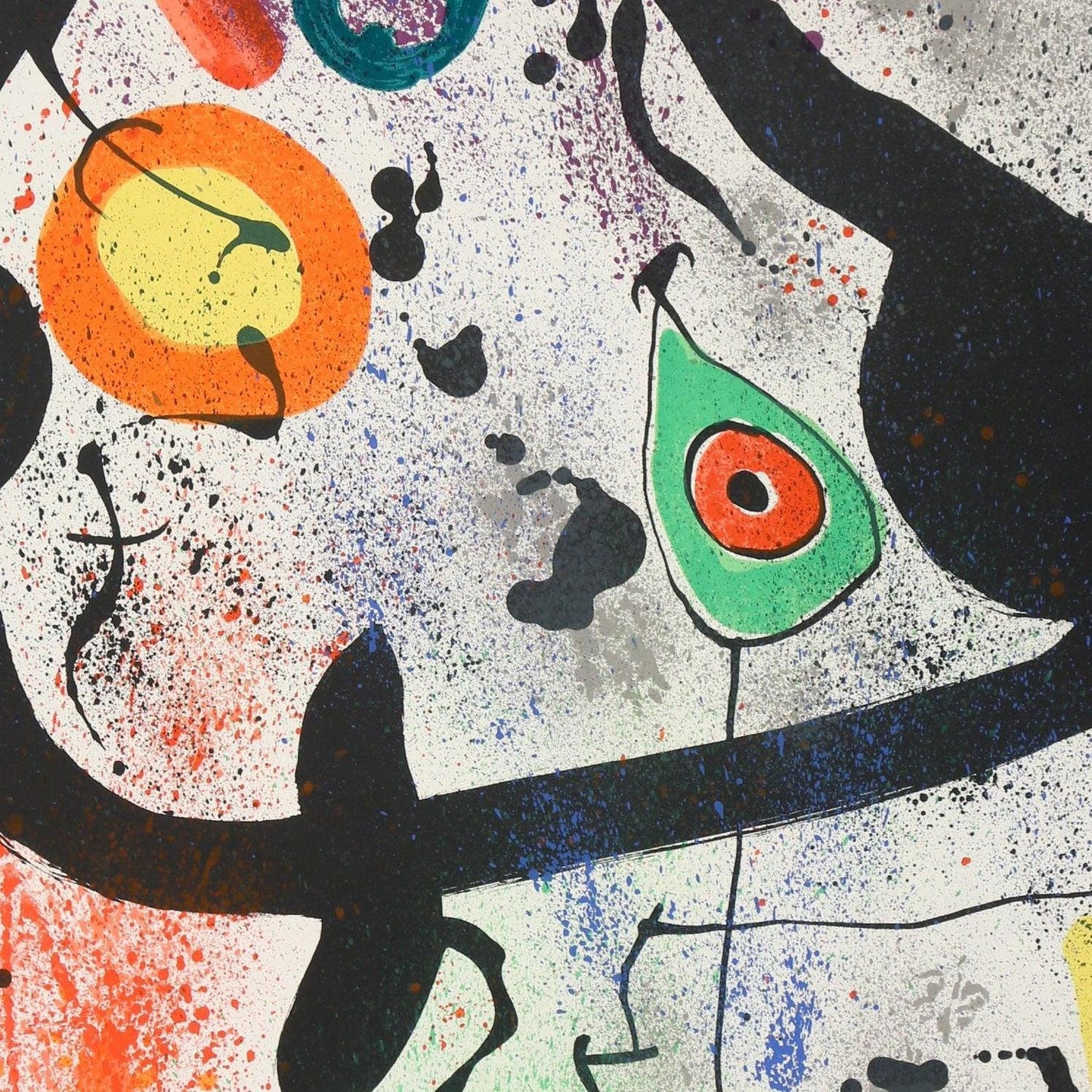 detail of the fine art reproduction from the centre