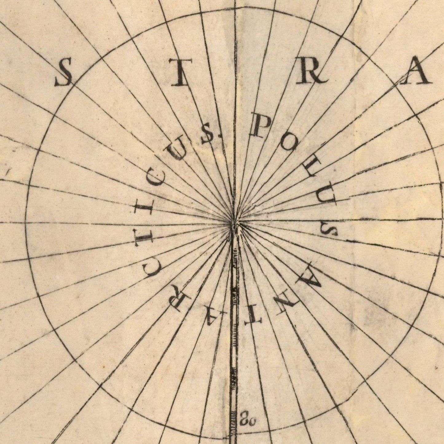 detail of the map from the centre