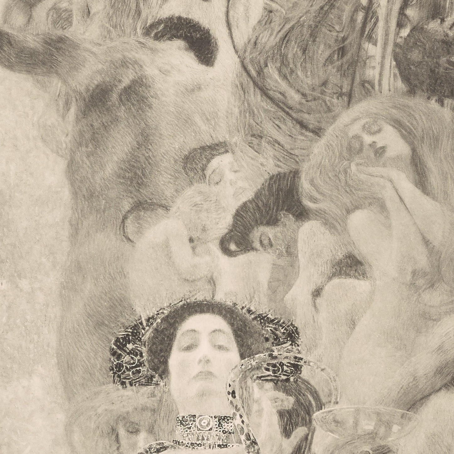 detail of the fine art reproduction from the centre