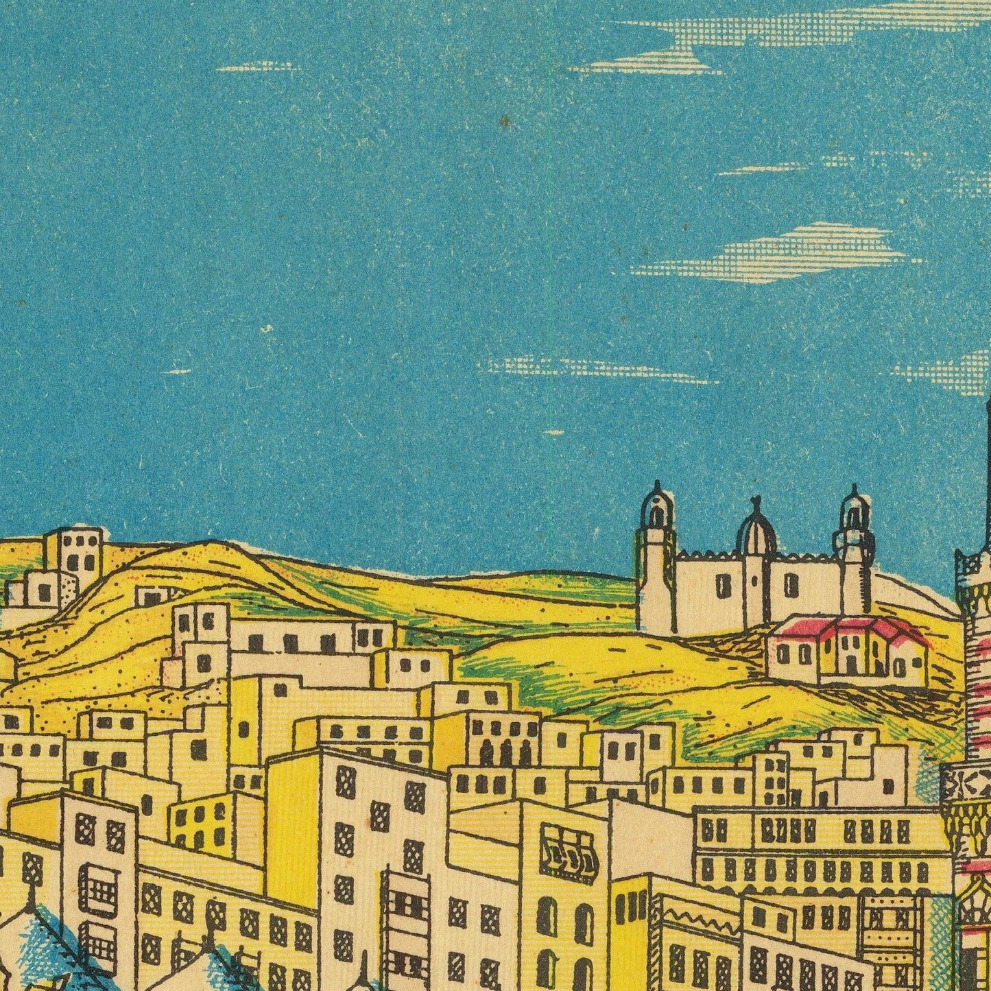 detail of the map from the centre