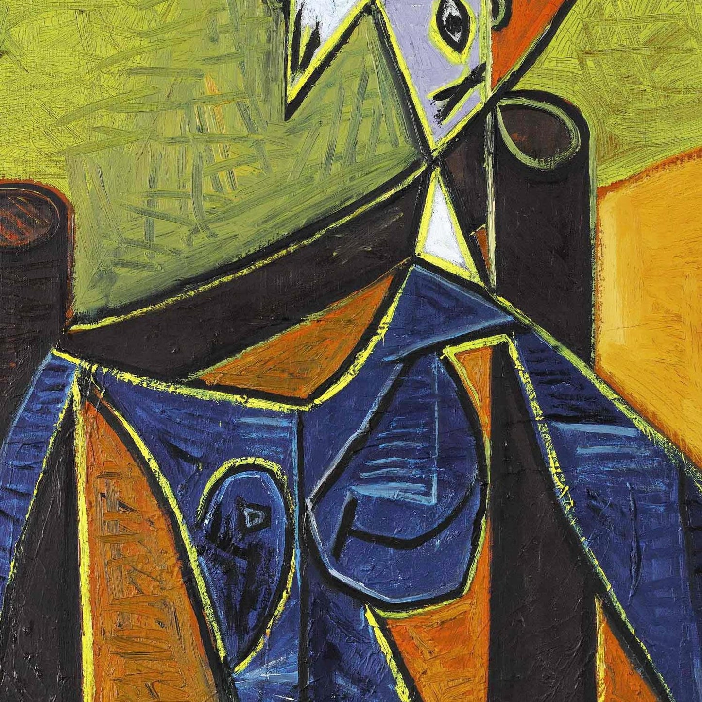 detail of the fine art reproduction from the centre