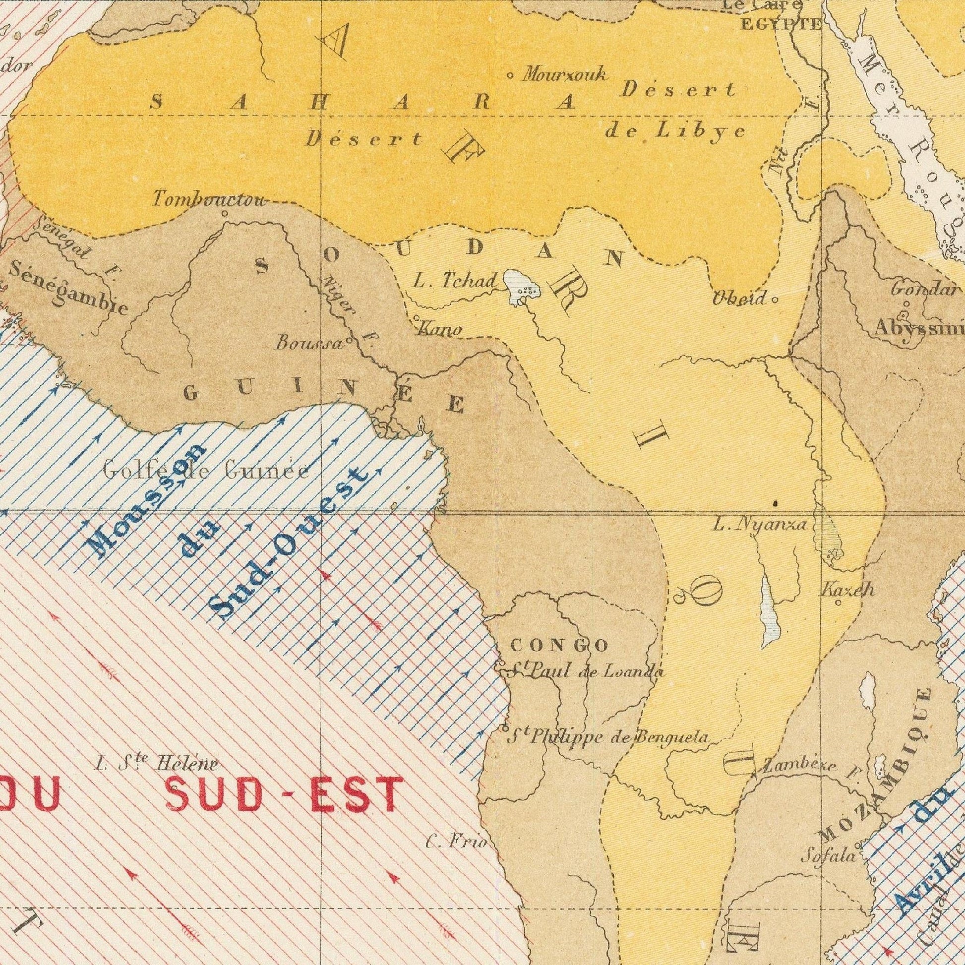 detail of the map from the centre