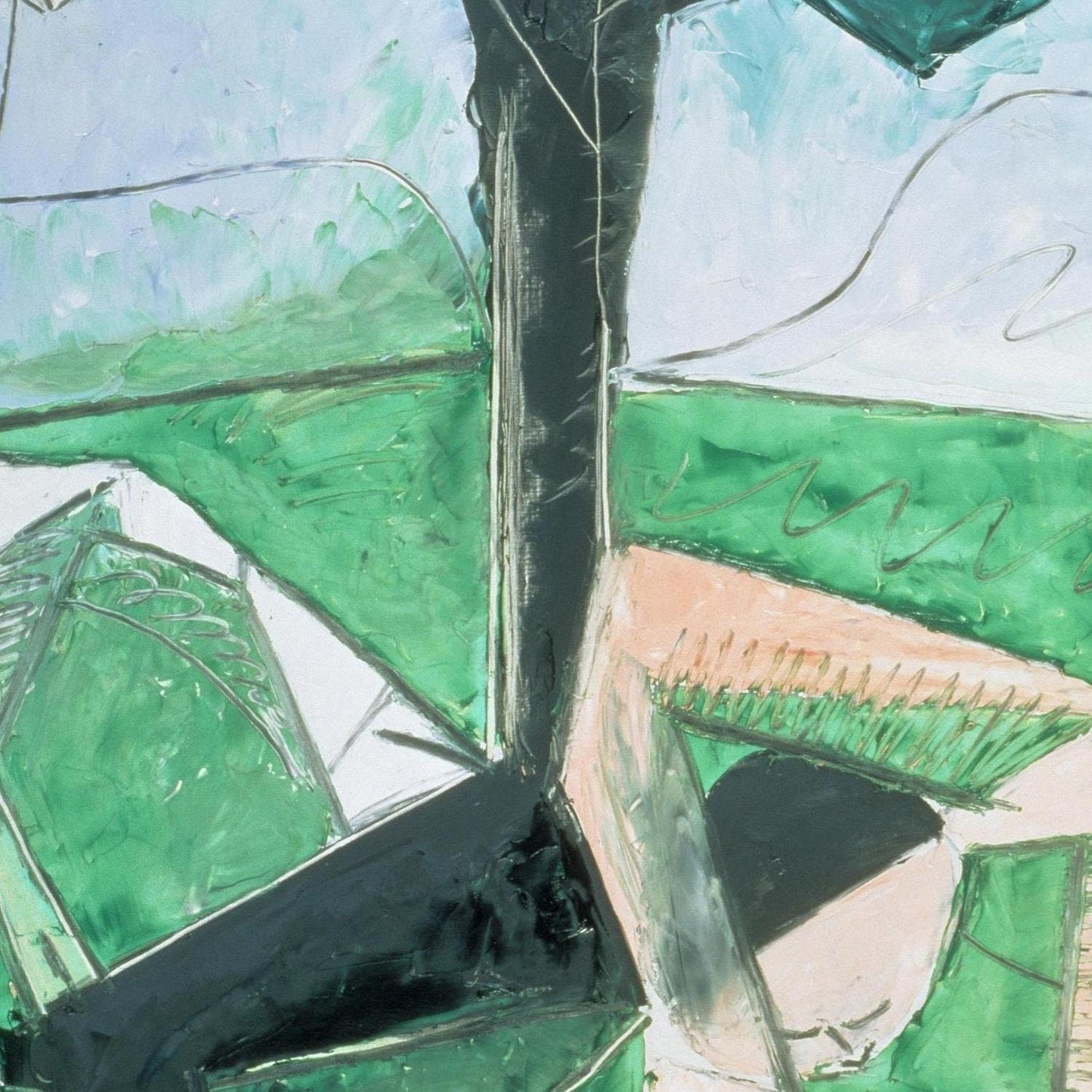 detail of the fine art reproduction from the centre