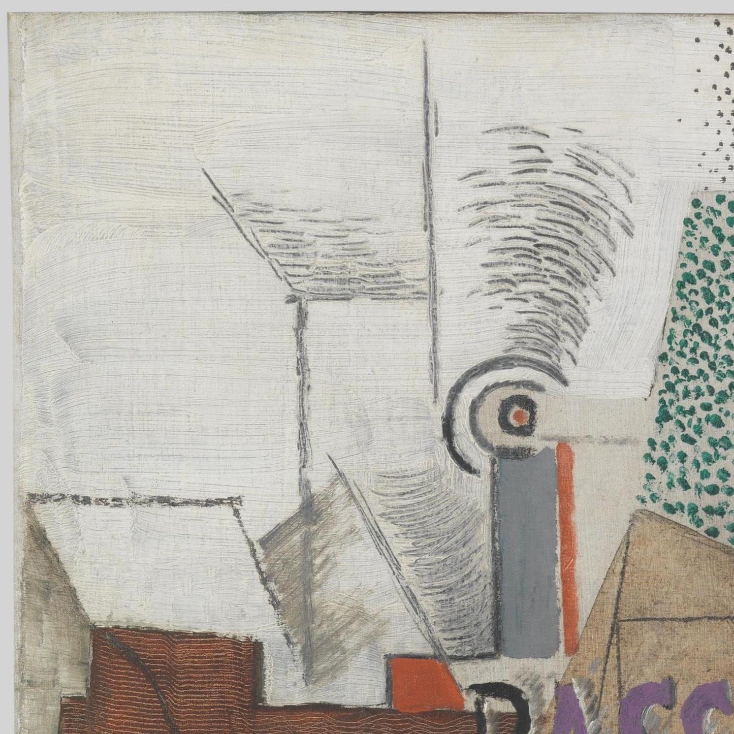 detail of the fine art reproduction from the centre left