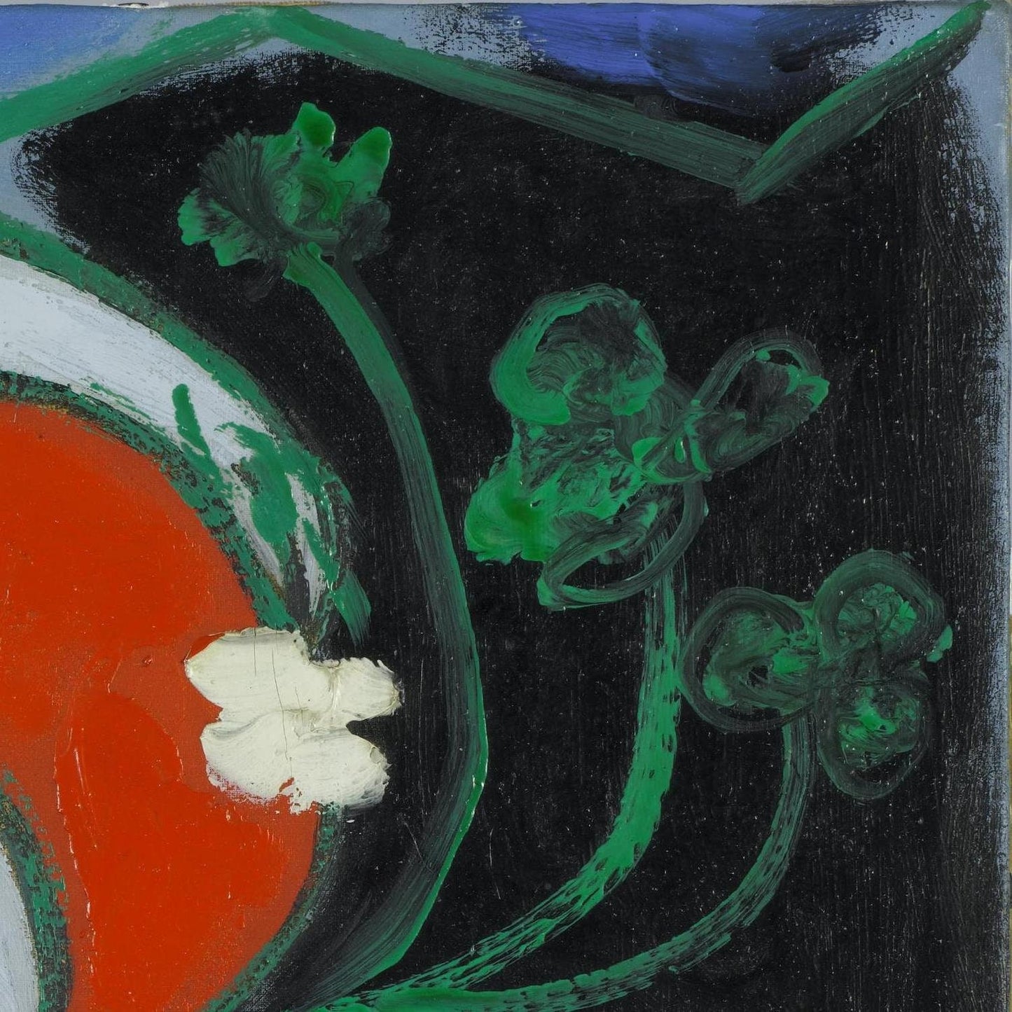 detail of the fine art reproduction from the top right corner