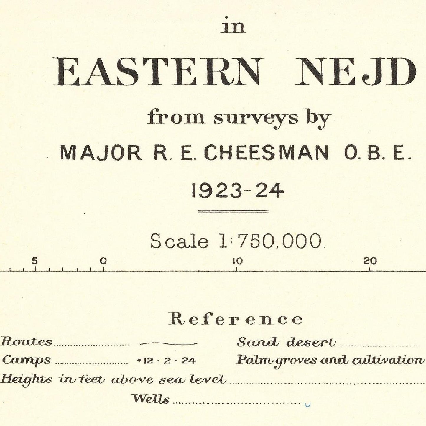 detail of the map from the centre