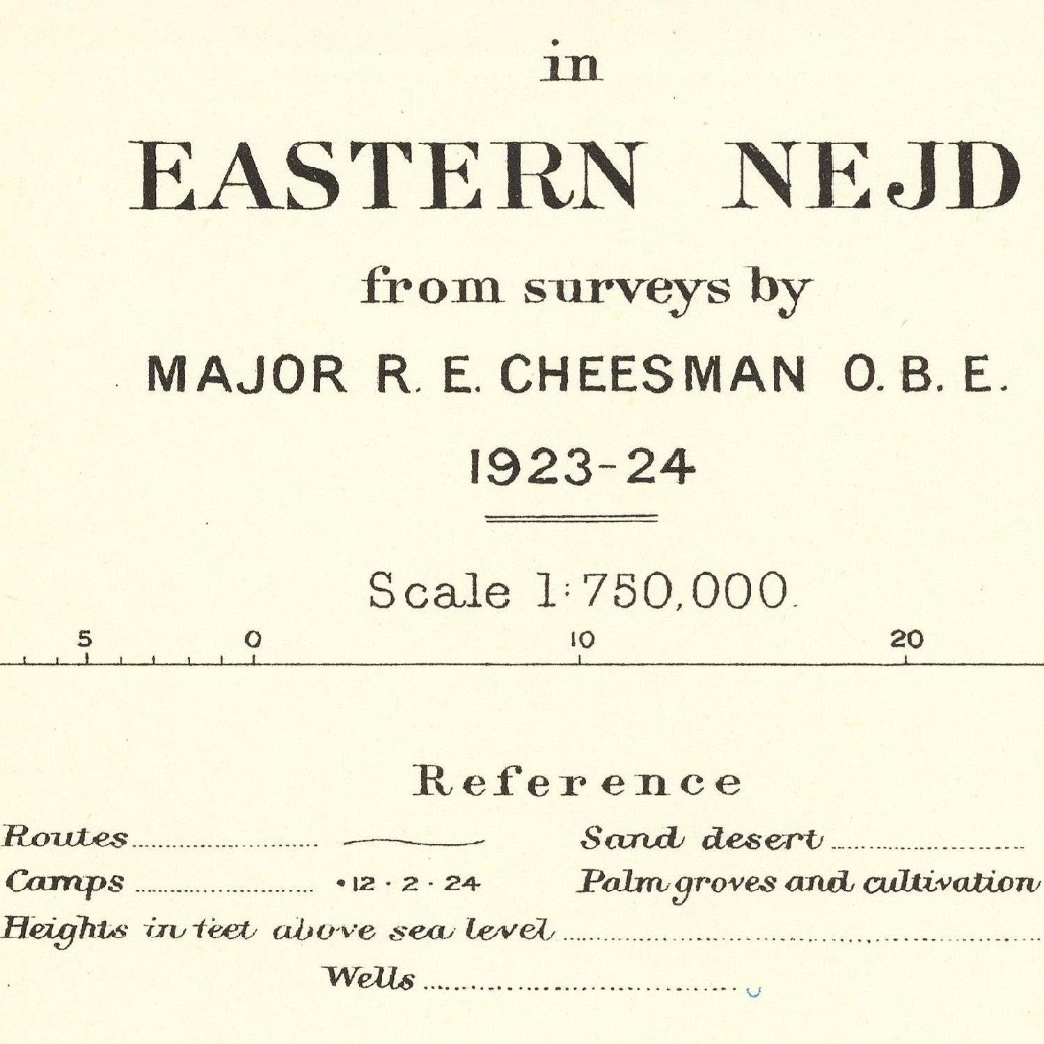 detail of the map from the centre