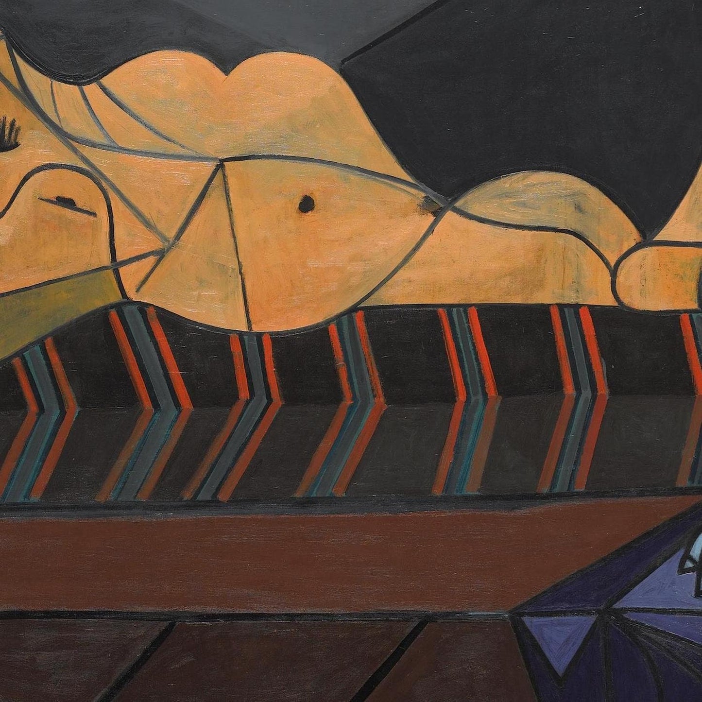 detail of the fine art reproduction from the centre
