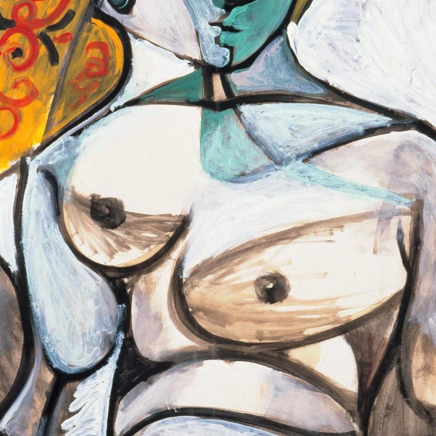 detail of the fine art reproduction from the centre
