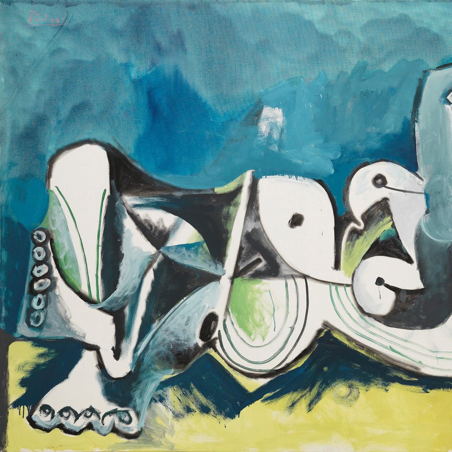 detail of the fine art reproduction from the centre