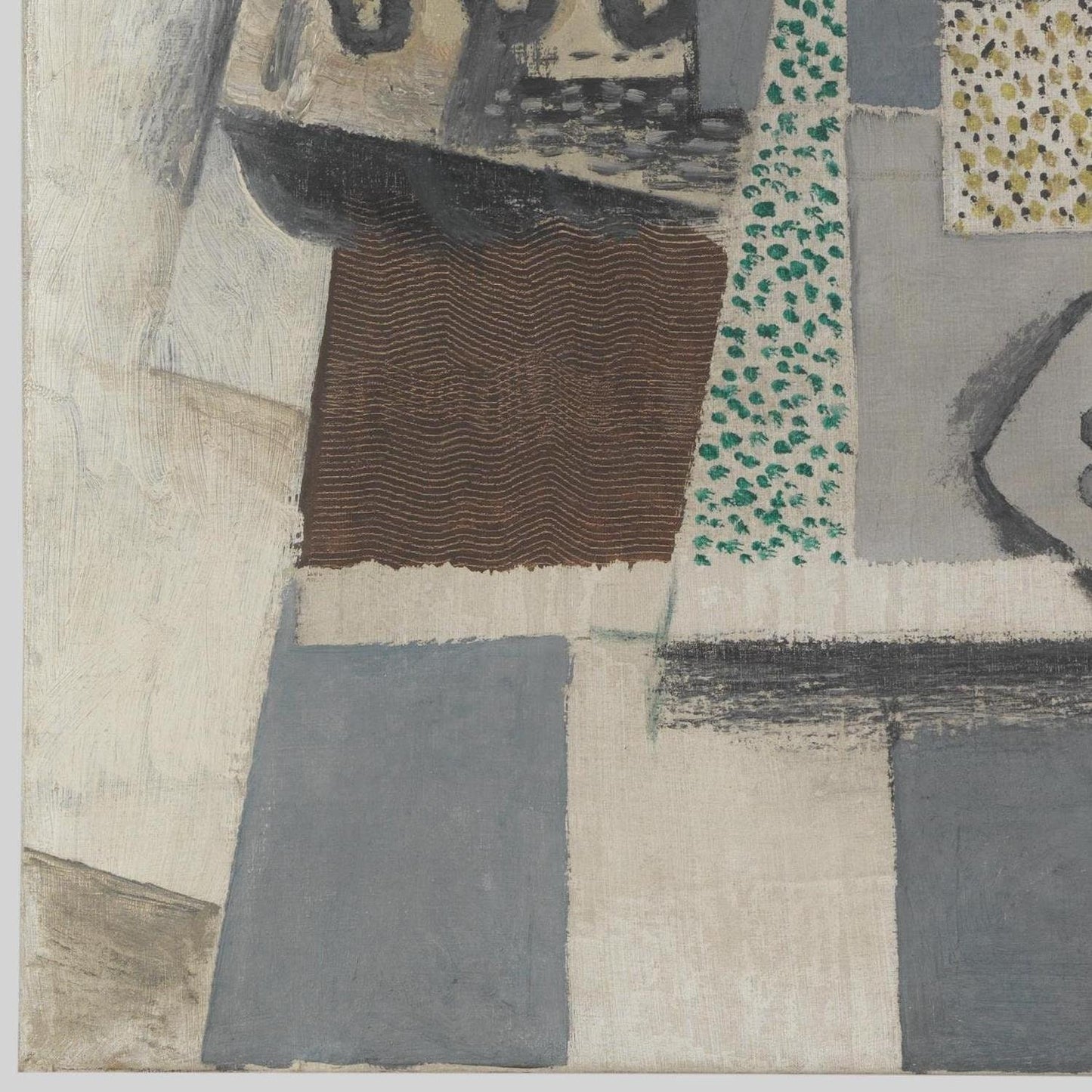 detail of the fine art reproduction from the bottom left corner