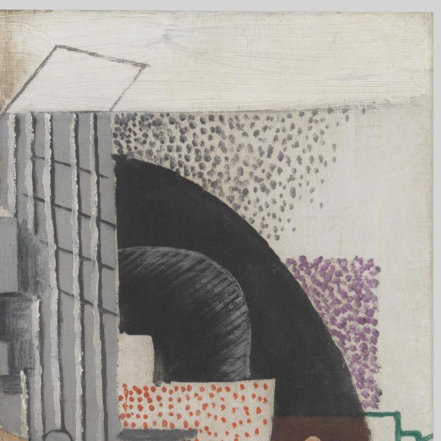 detail of the fine art reproduction from the top right corner