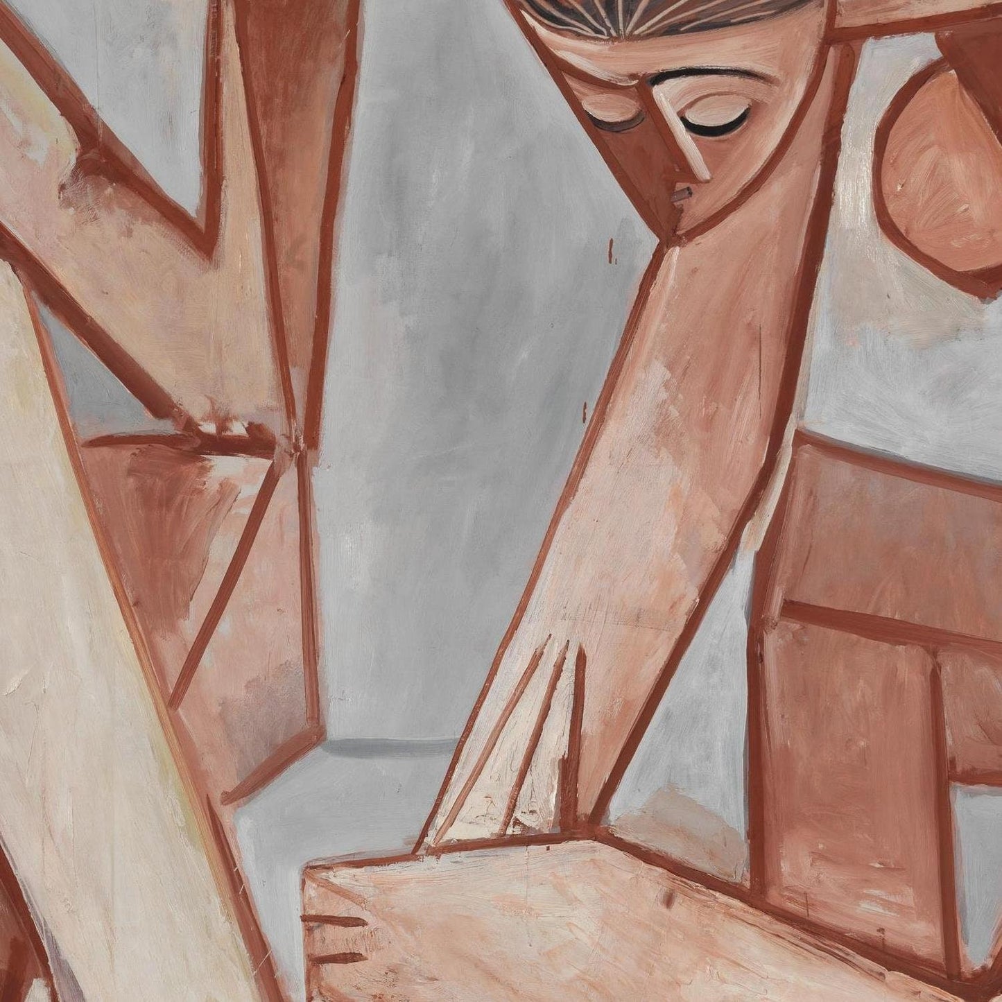 detail of the fine art reproduction from the centre