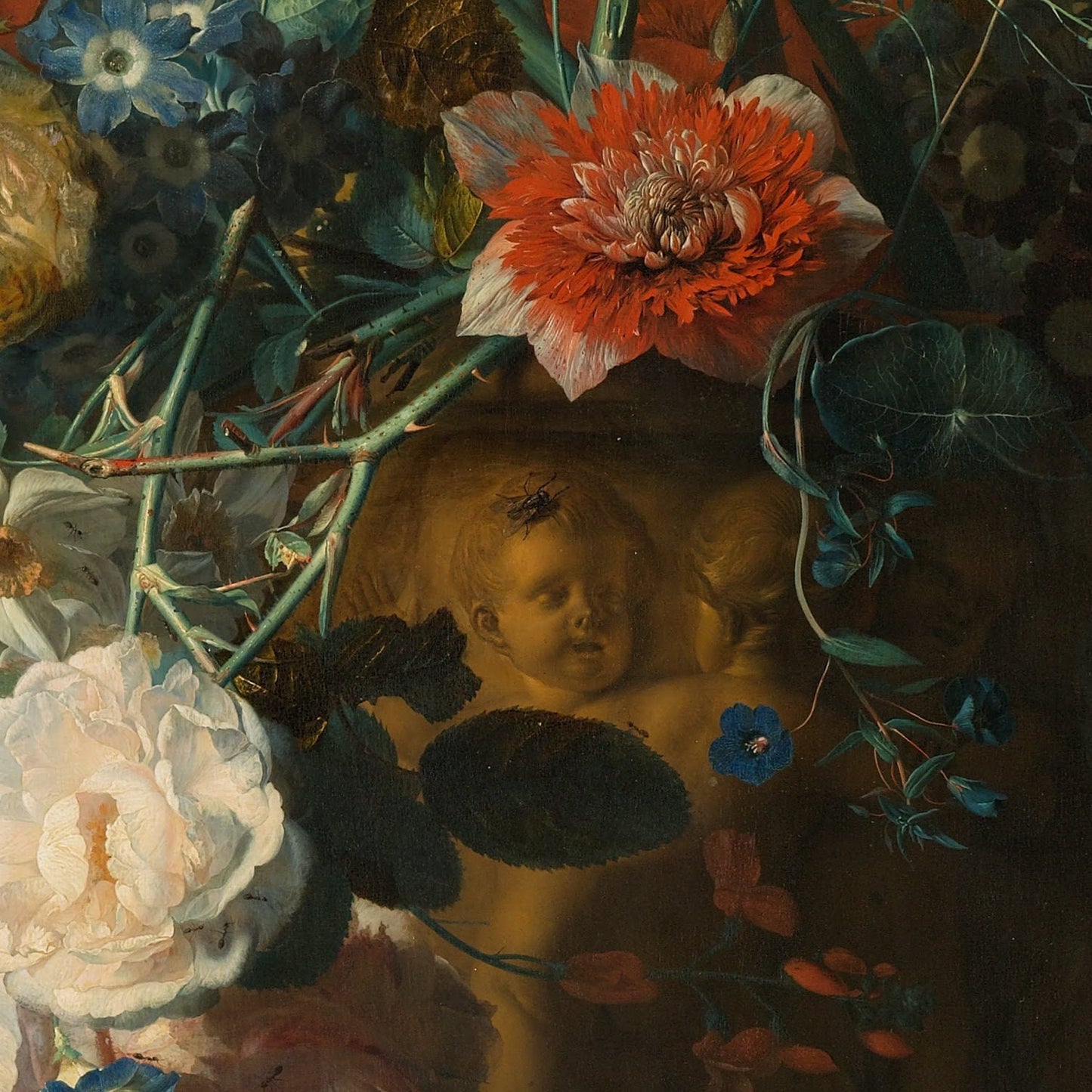 detail of the fine art reproduction from the centre