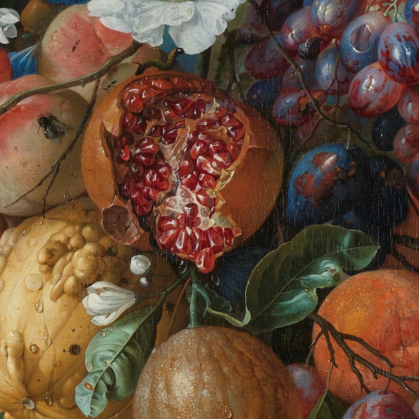 detail of the fine art reproduction from the centre