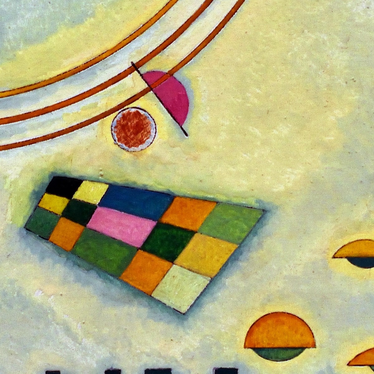 detail of the fine art reproduction from the centre