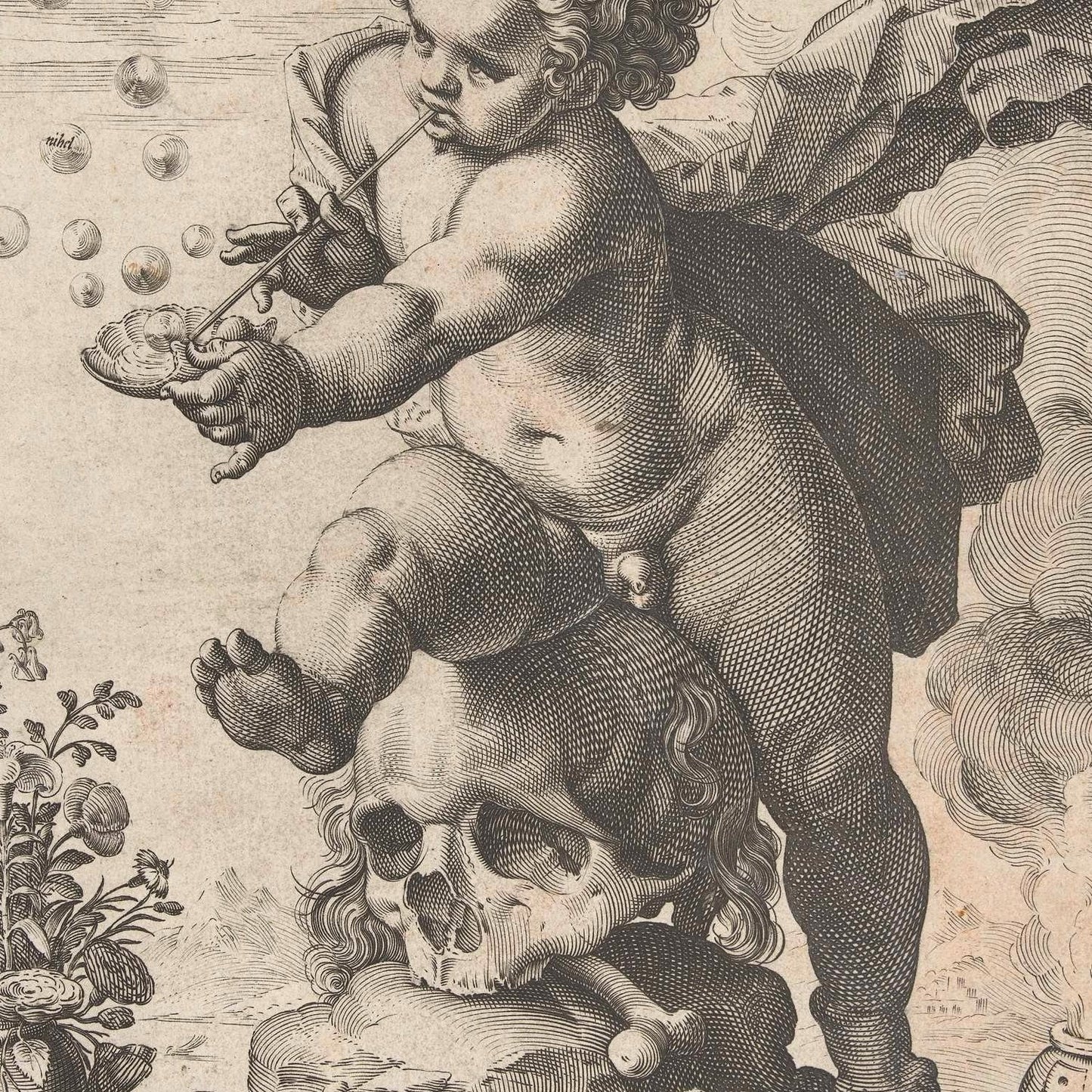 detail of the drawing reproduction from the centre
