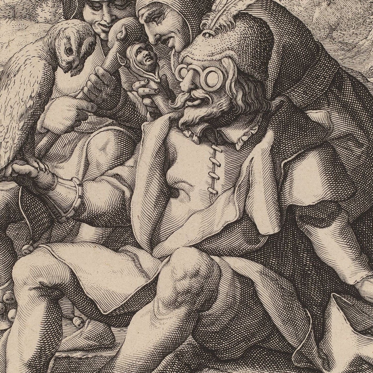 detail of the drawing reproduction from the centre