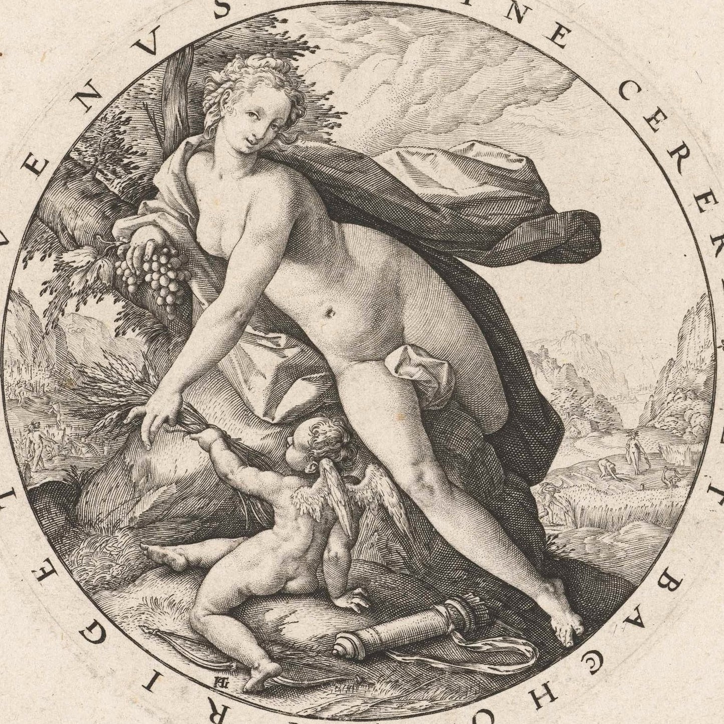 detail of the drawing reproduction from the centre