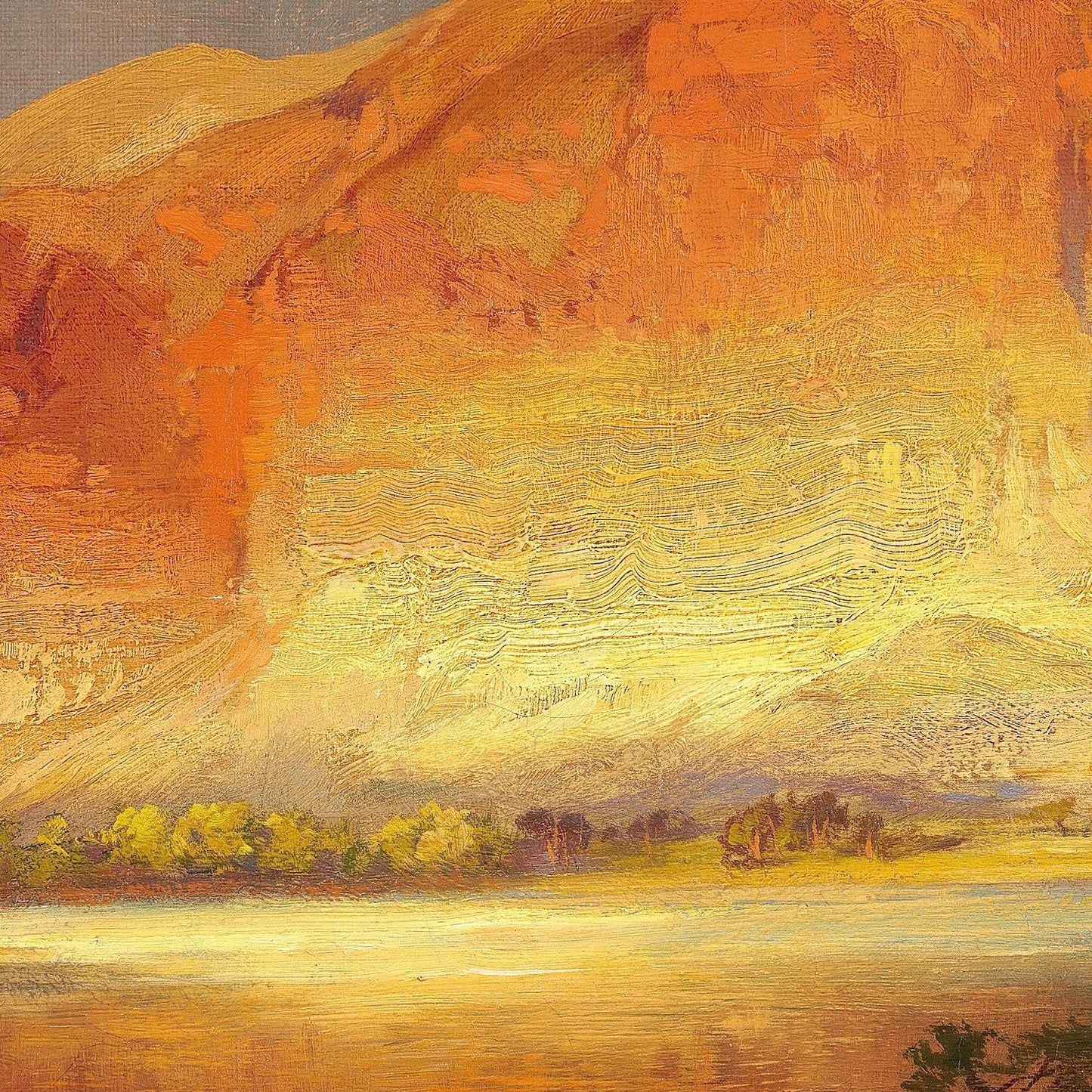 detail of the fine art reproduction from the centre