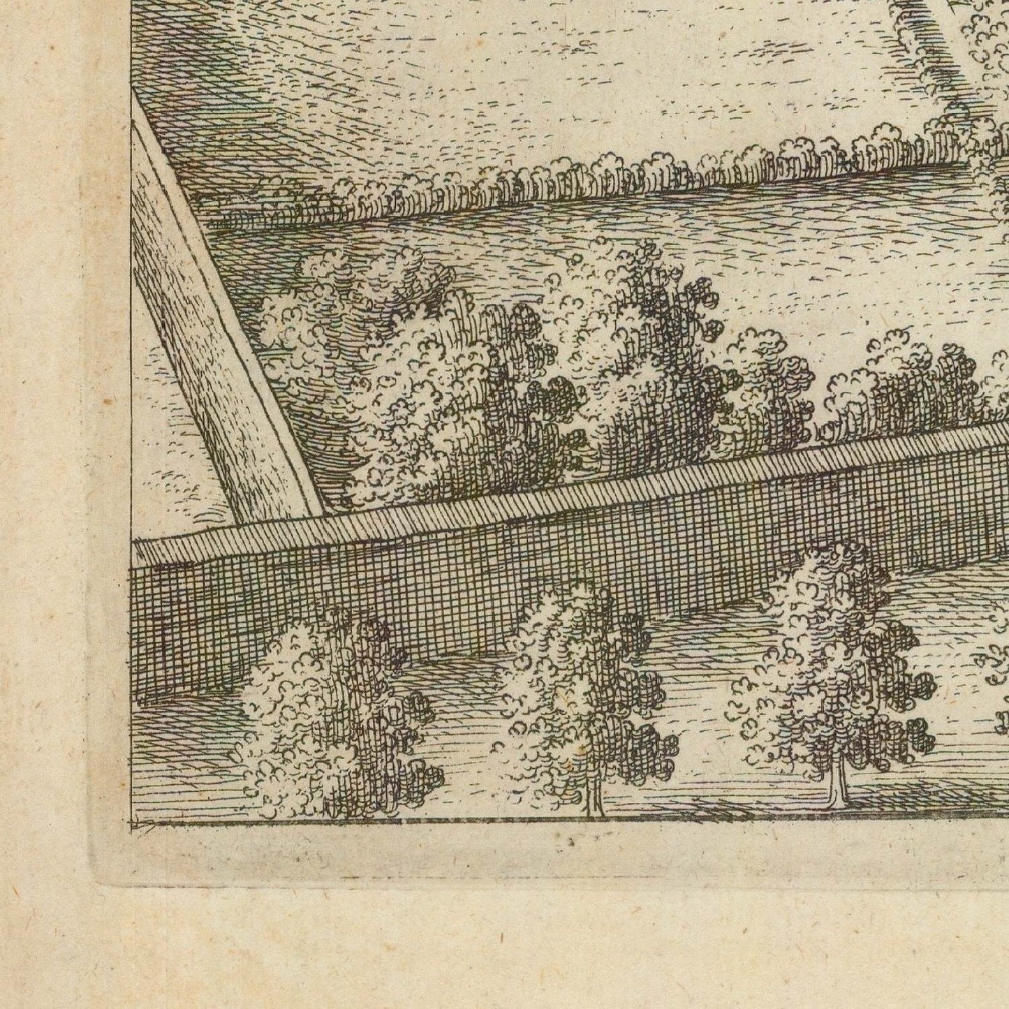 detail of the map from the bottom left corner