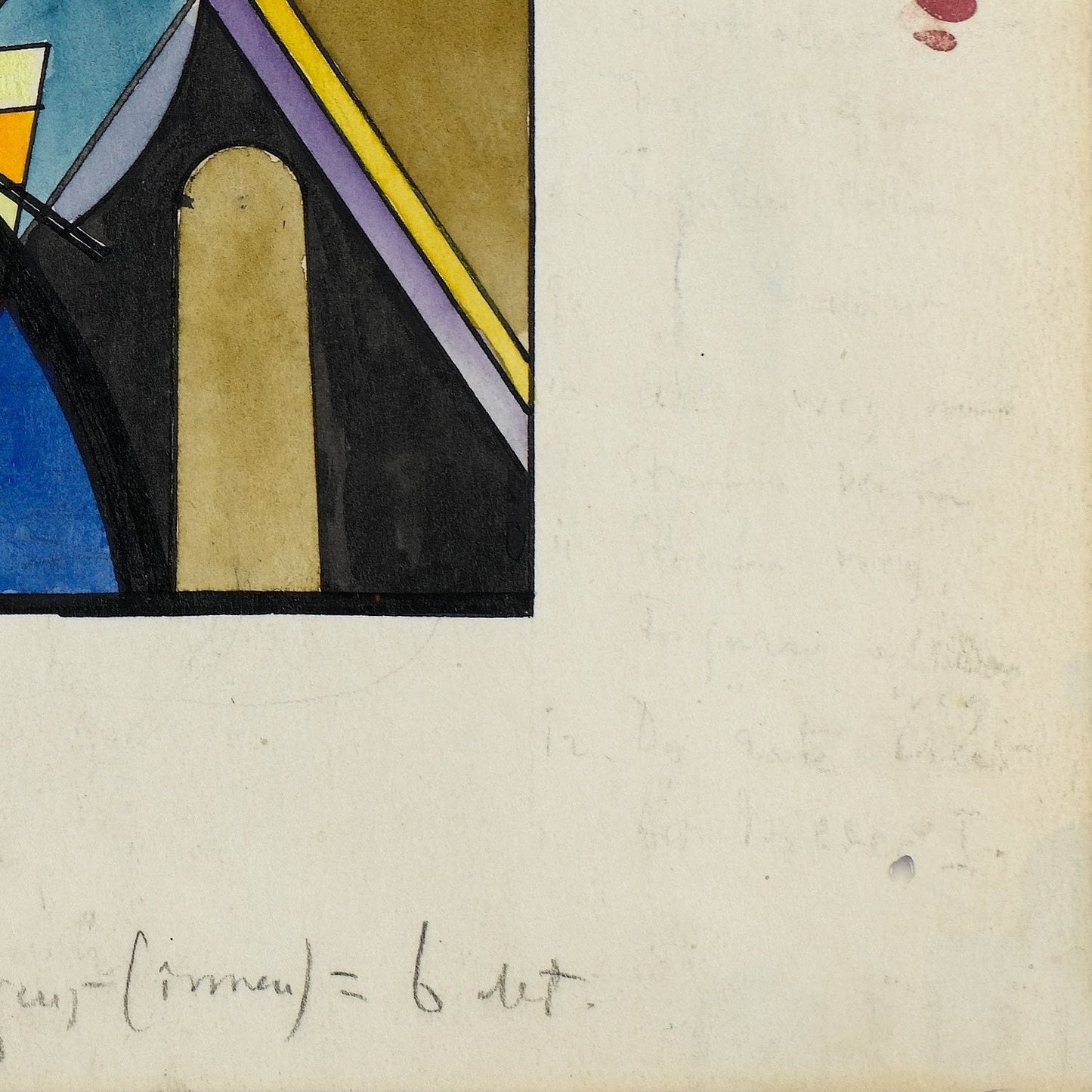 detail of the fine art reproduction from the bottom right corner
