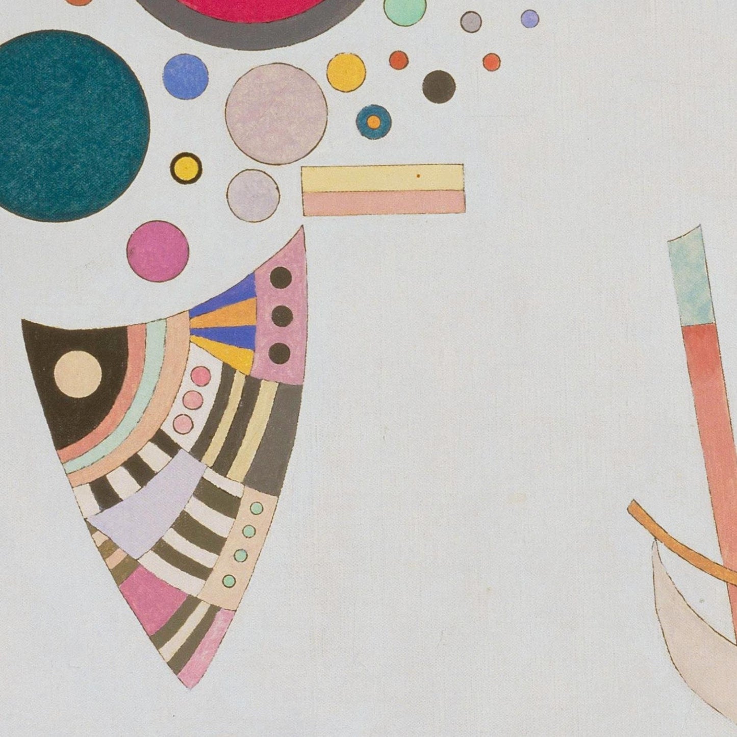 detail of the fine art reproduction from the centre
