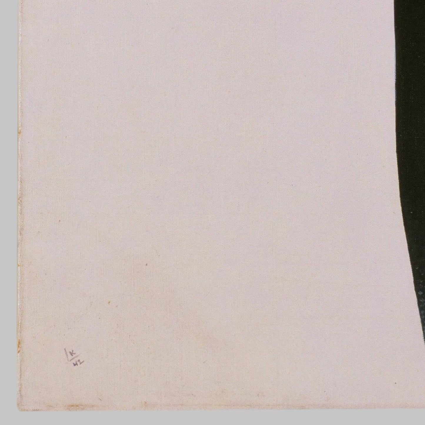detail of the fine art reproduction from the bottom left corner