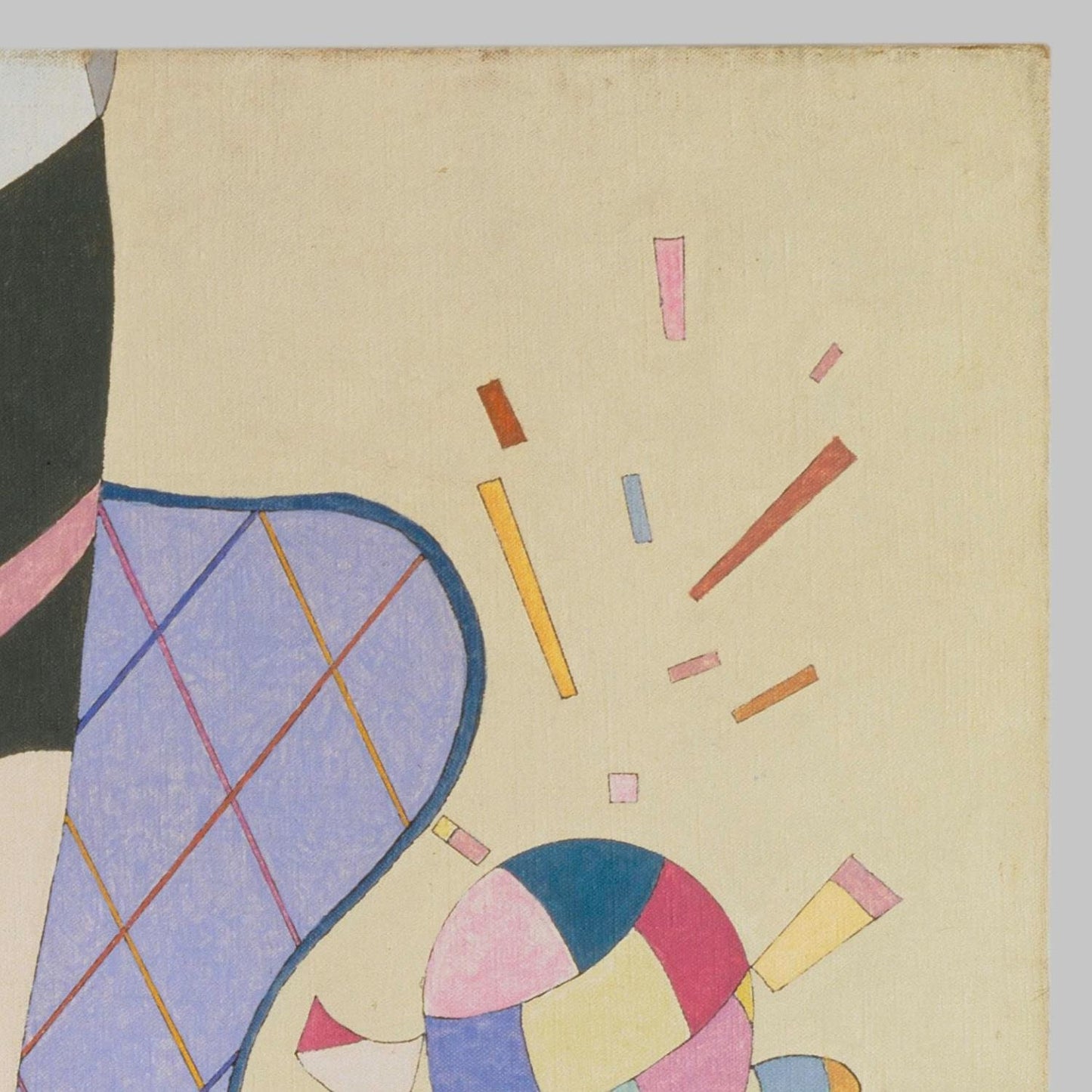 detail of the fine art reproduction from the top right corner