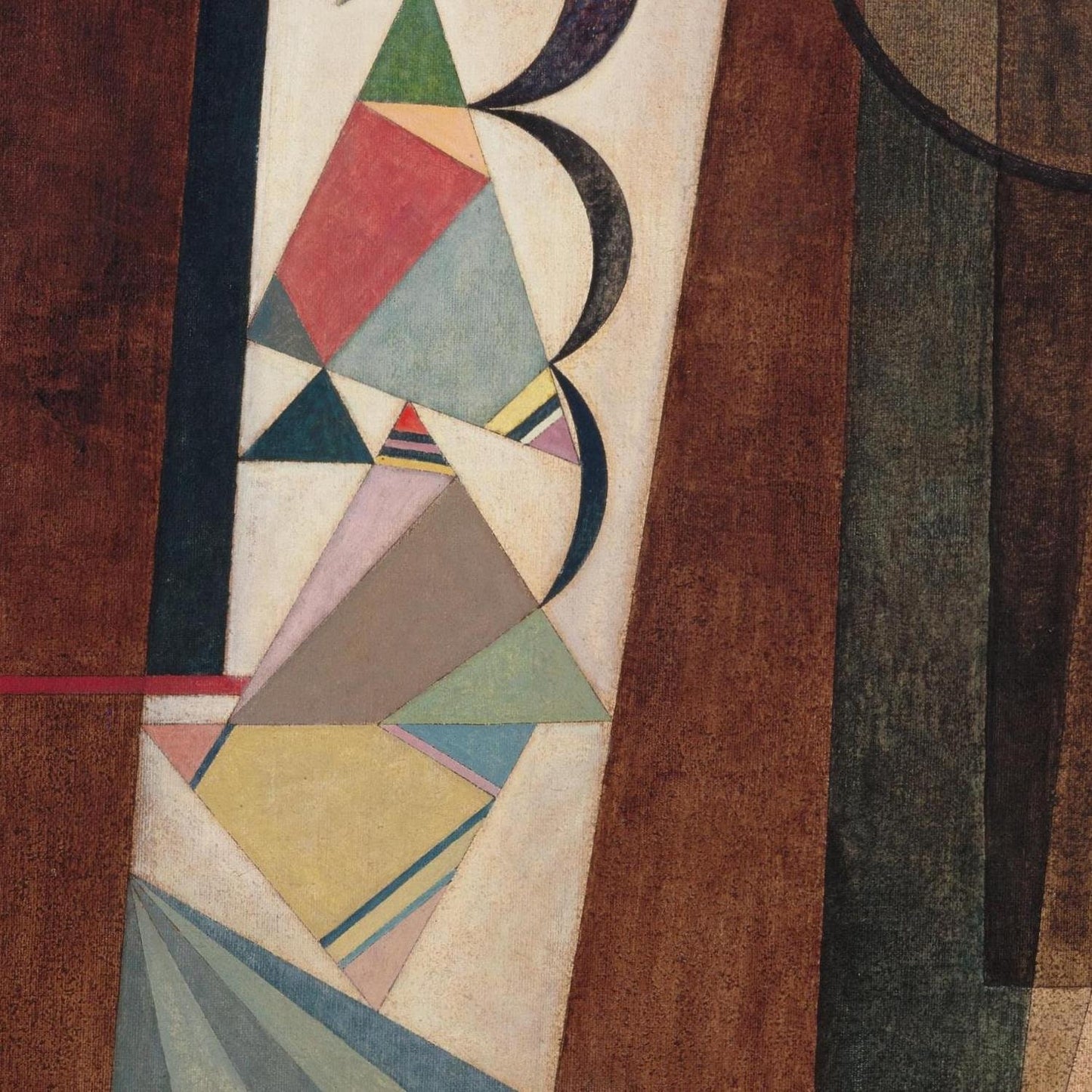 detail of the fine art reproduction from the centre