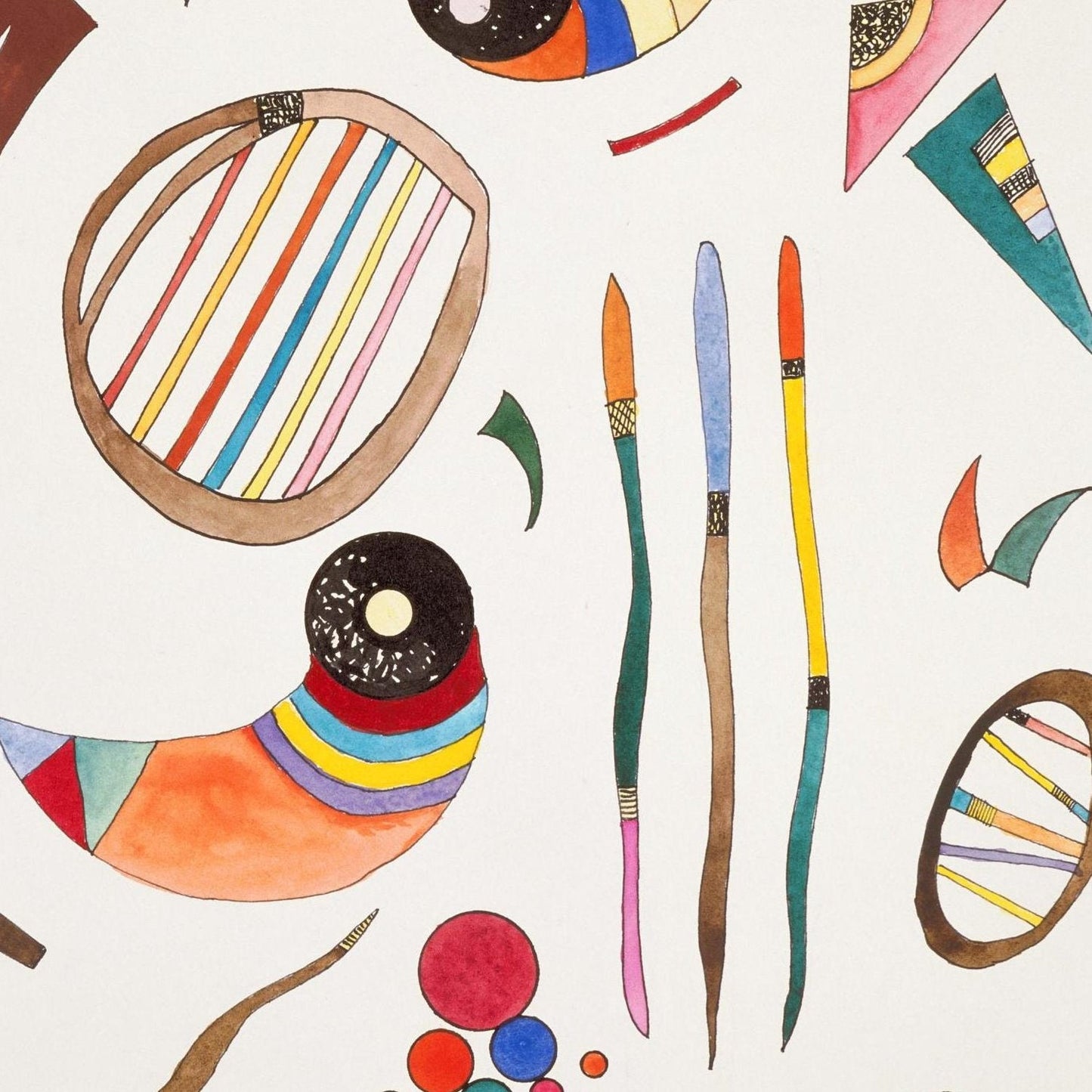 detail of the fine art reproduction from the centre