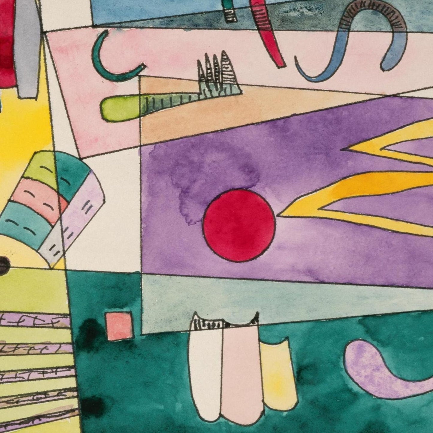 detail of the fine art reproduction from the centre