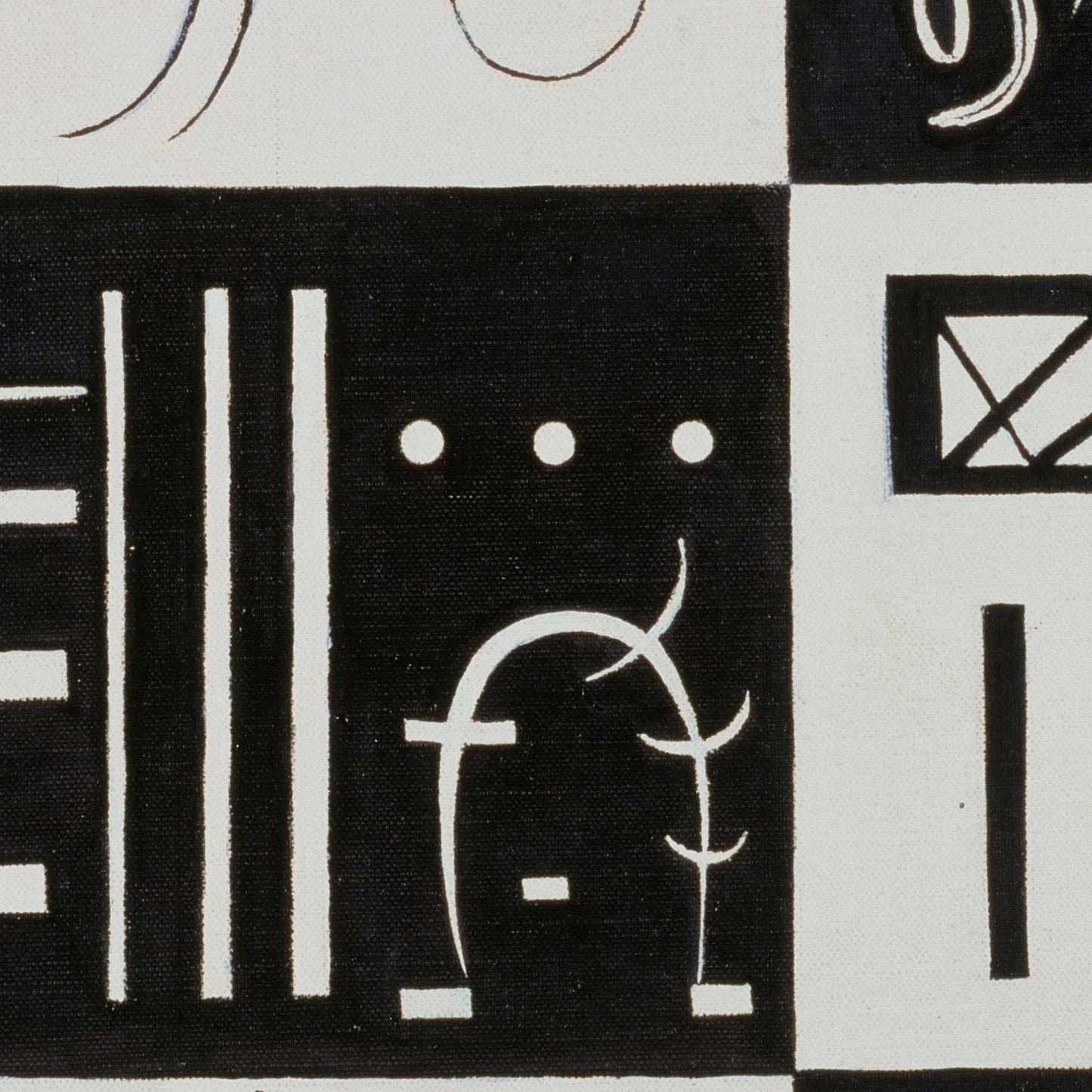 detail of the fine art reproduction from the centre