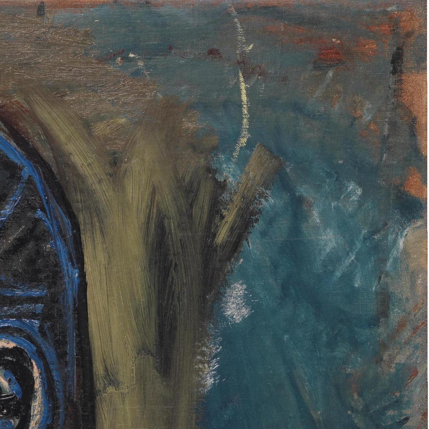 detail of the fine art reproduction from the top right corner