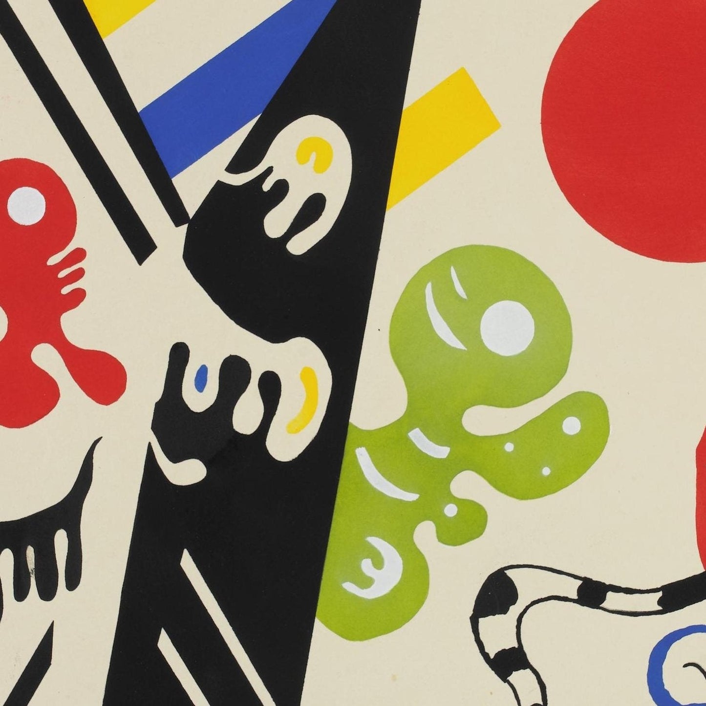 detail of the fine art reproduction from the centre
