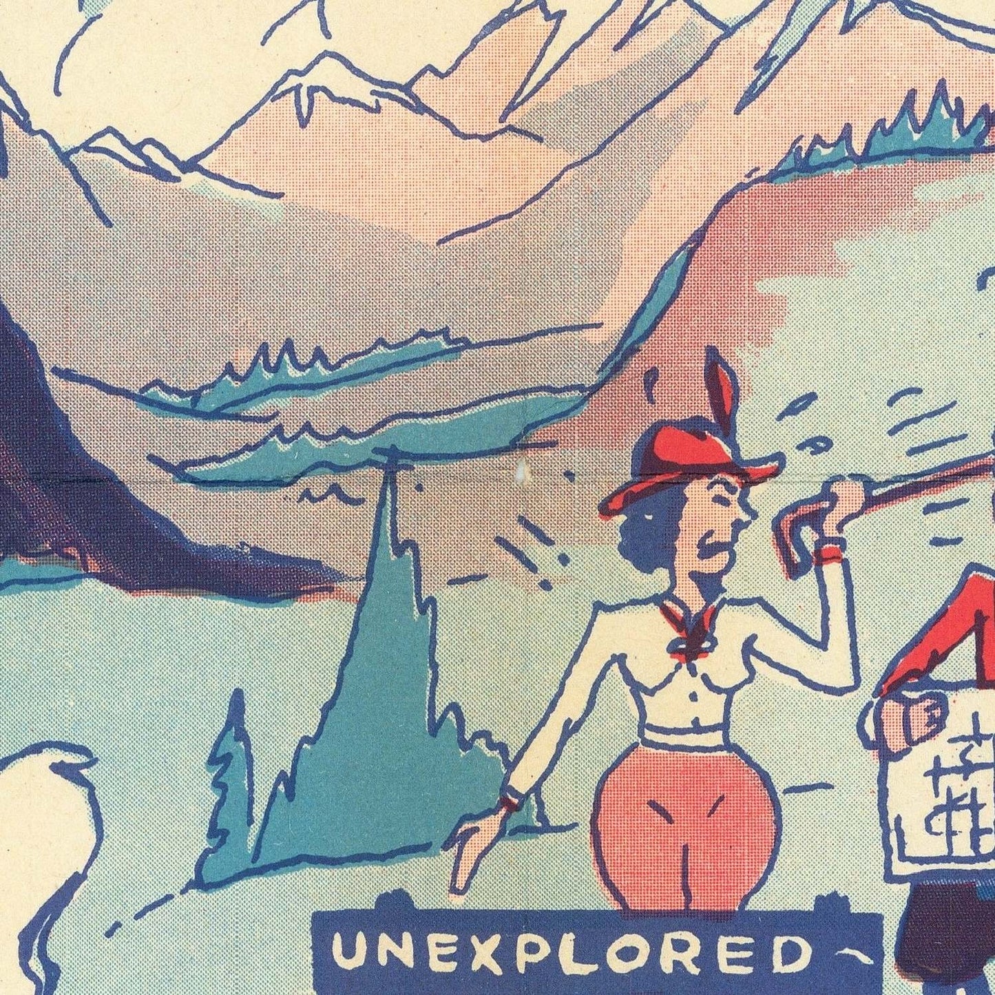 detail of the map from the centre