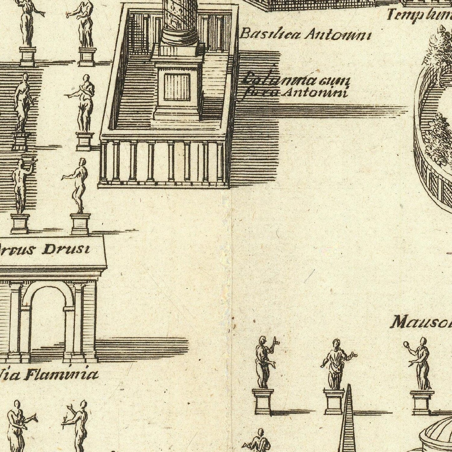 detail of the drawing reproduction from the centre