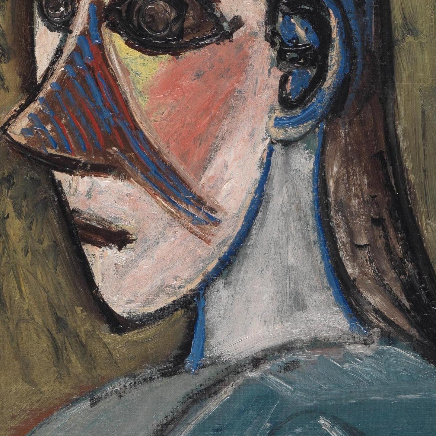 detail of the fine art reproduction from the centre