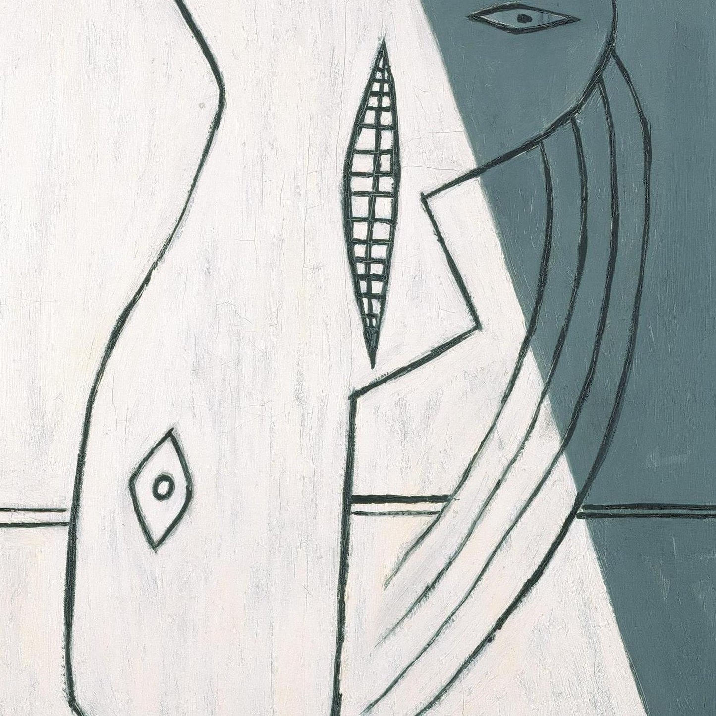 detail of the fine art reproduction from the centre