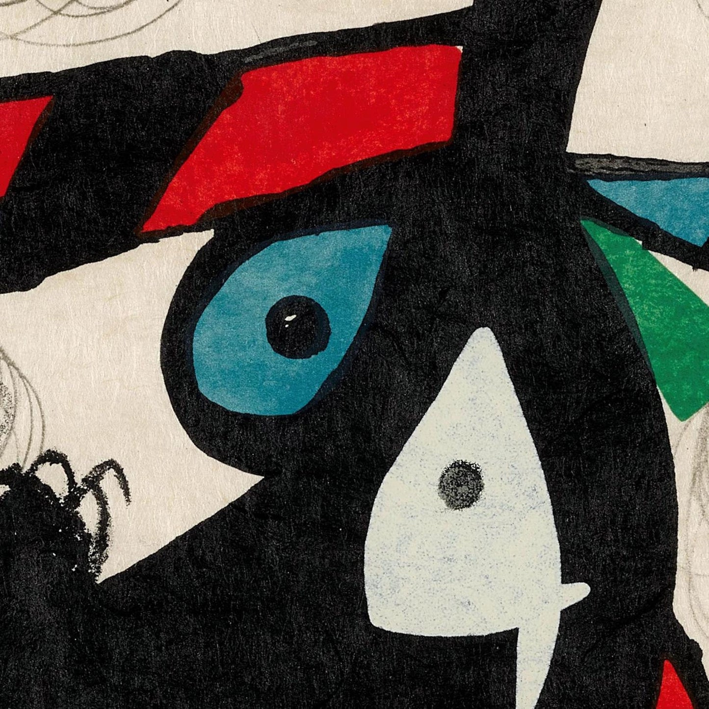 detail of the fine art reproduction from the centre