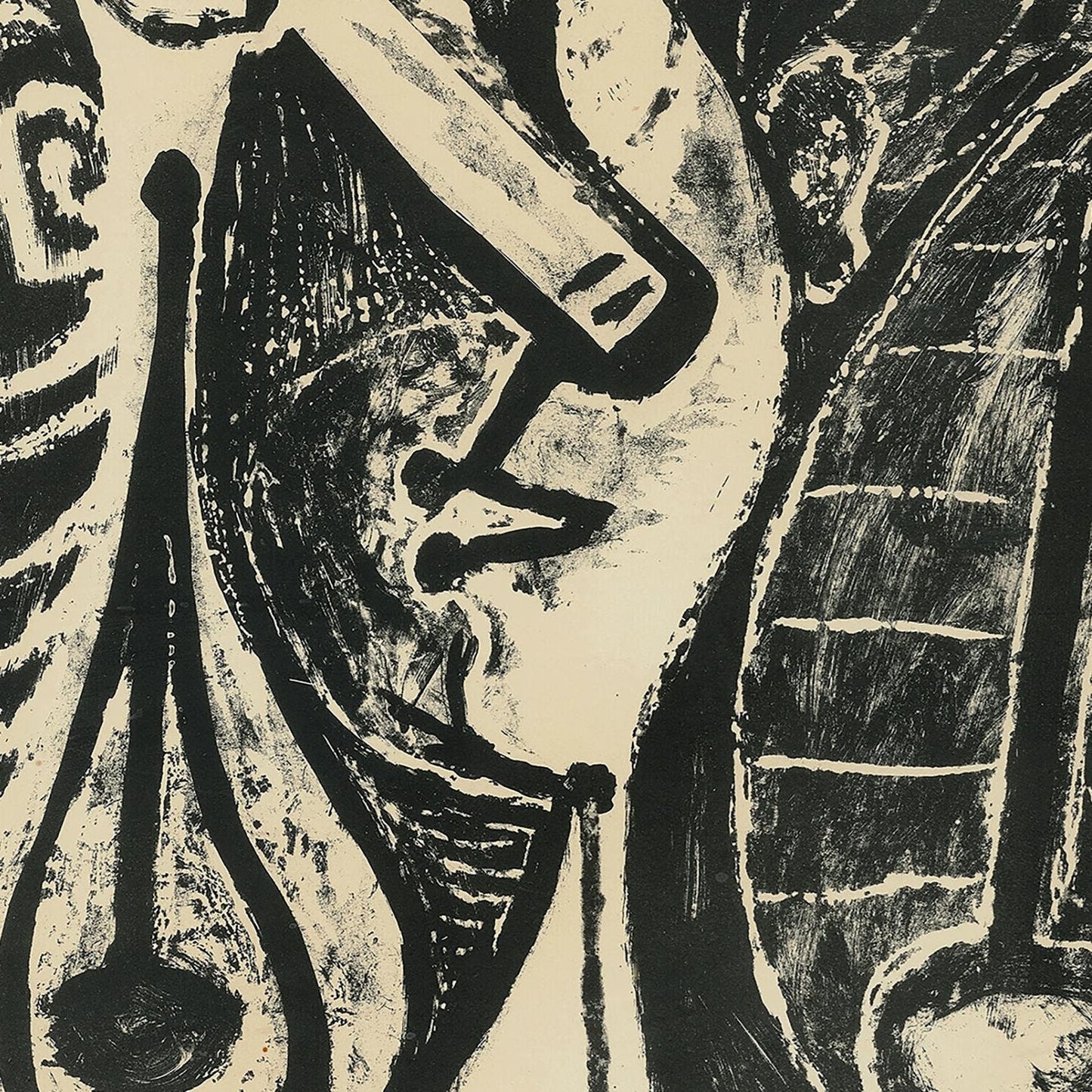 detail of the fine art reproduction from the centre