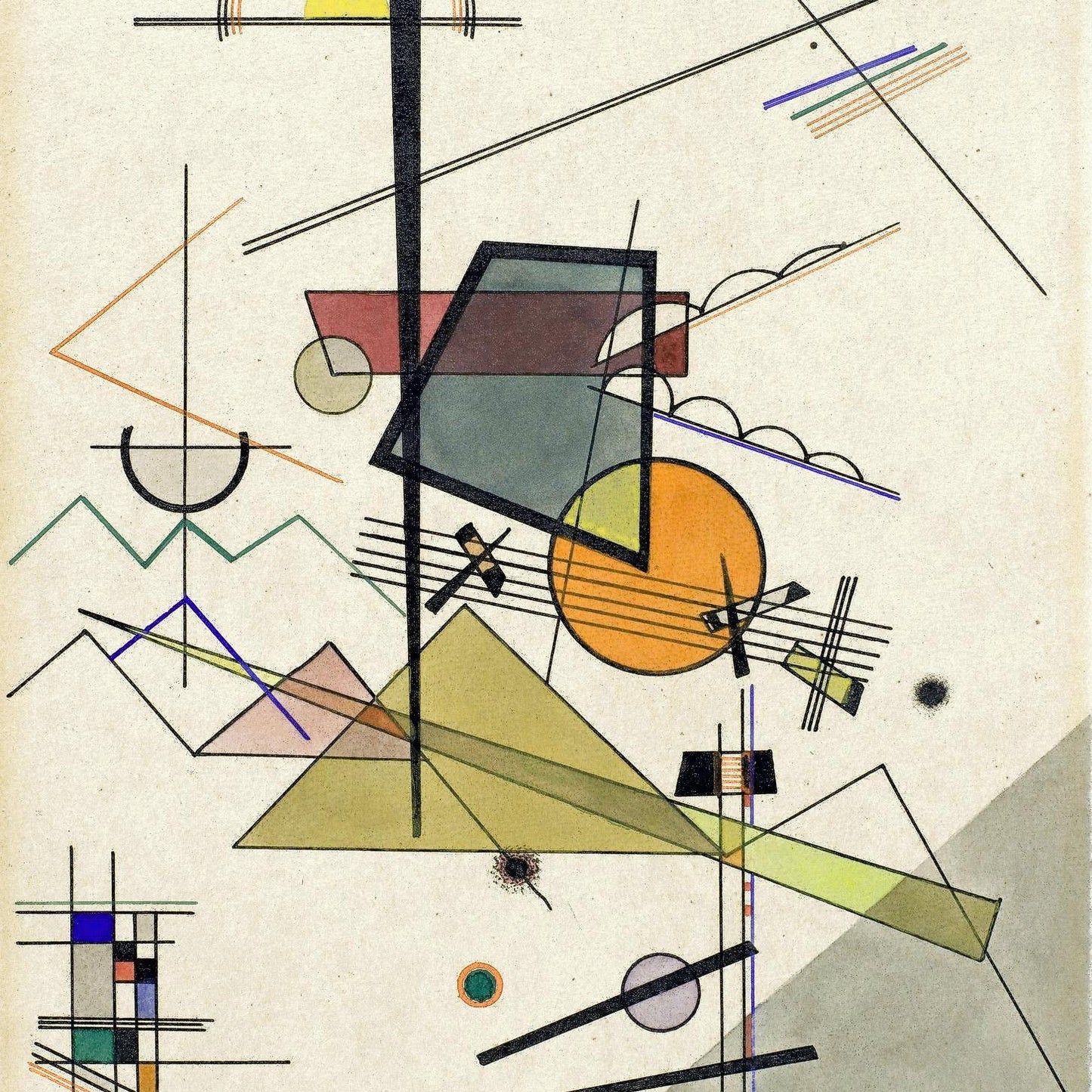 detail of the fine art reproduction from the centre