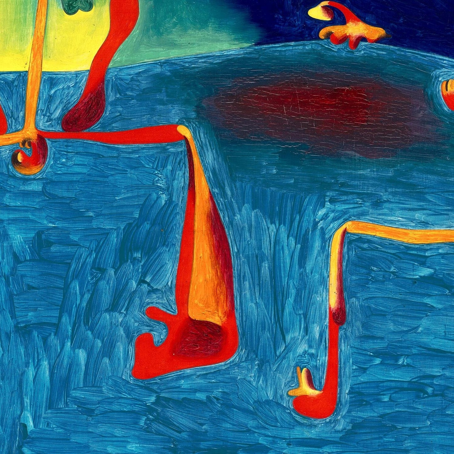 detail of the fine art reproduction from the centre