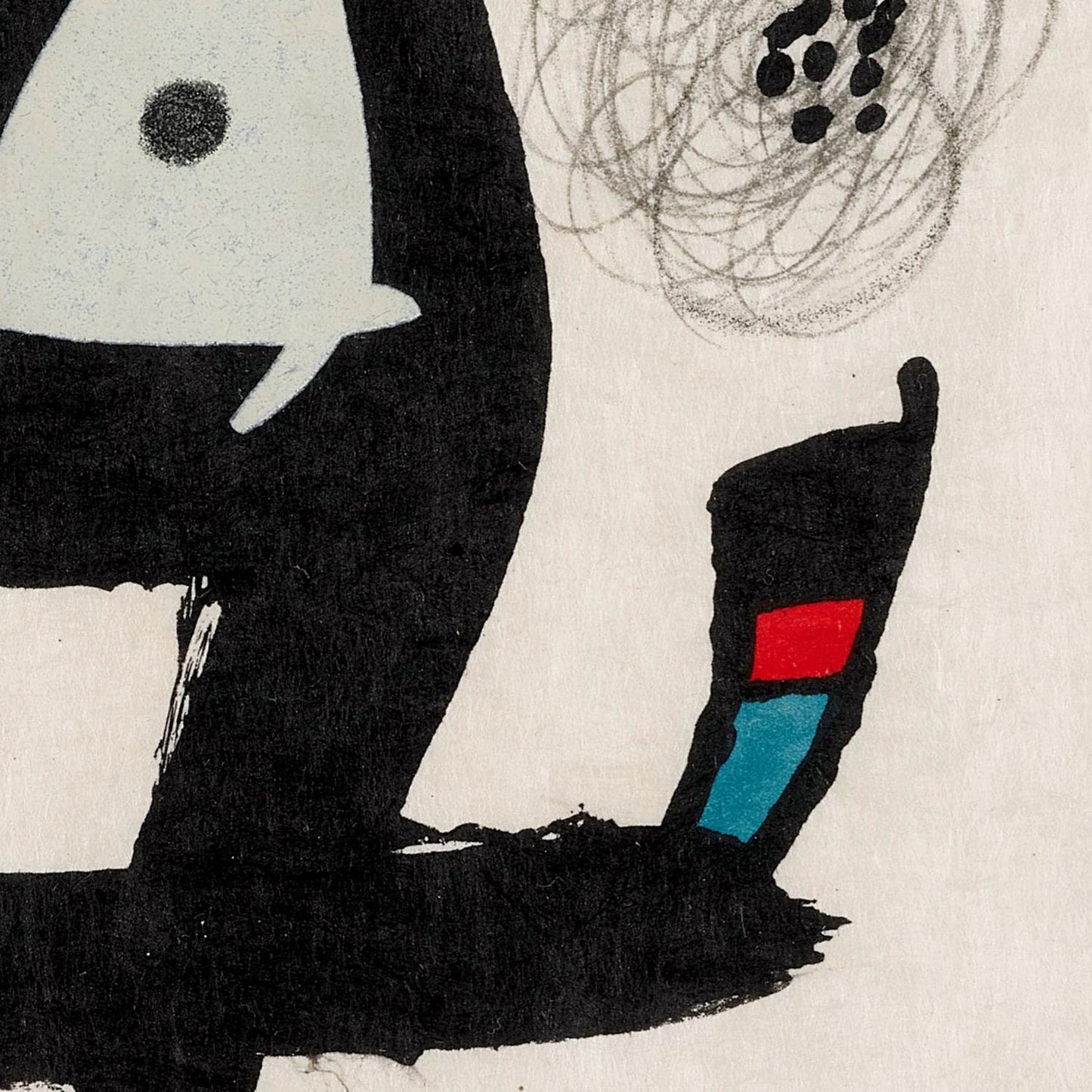 detail of the fine art reproduction from the centre