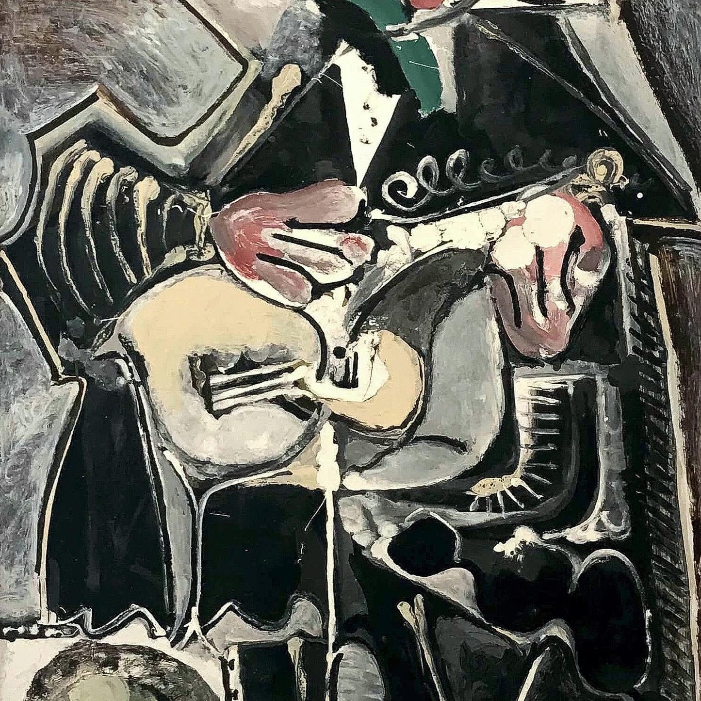 detail of the fine art reproduction from the centre