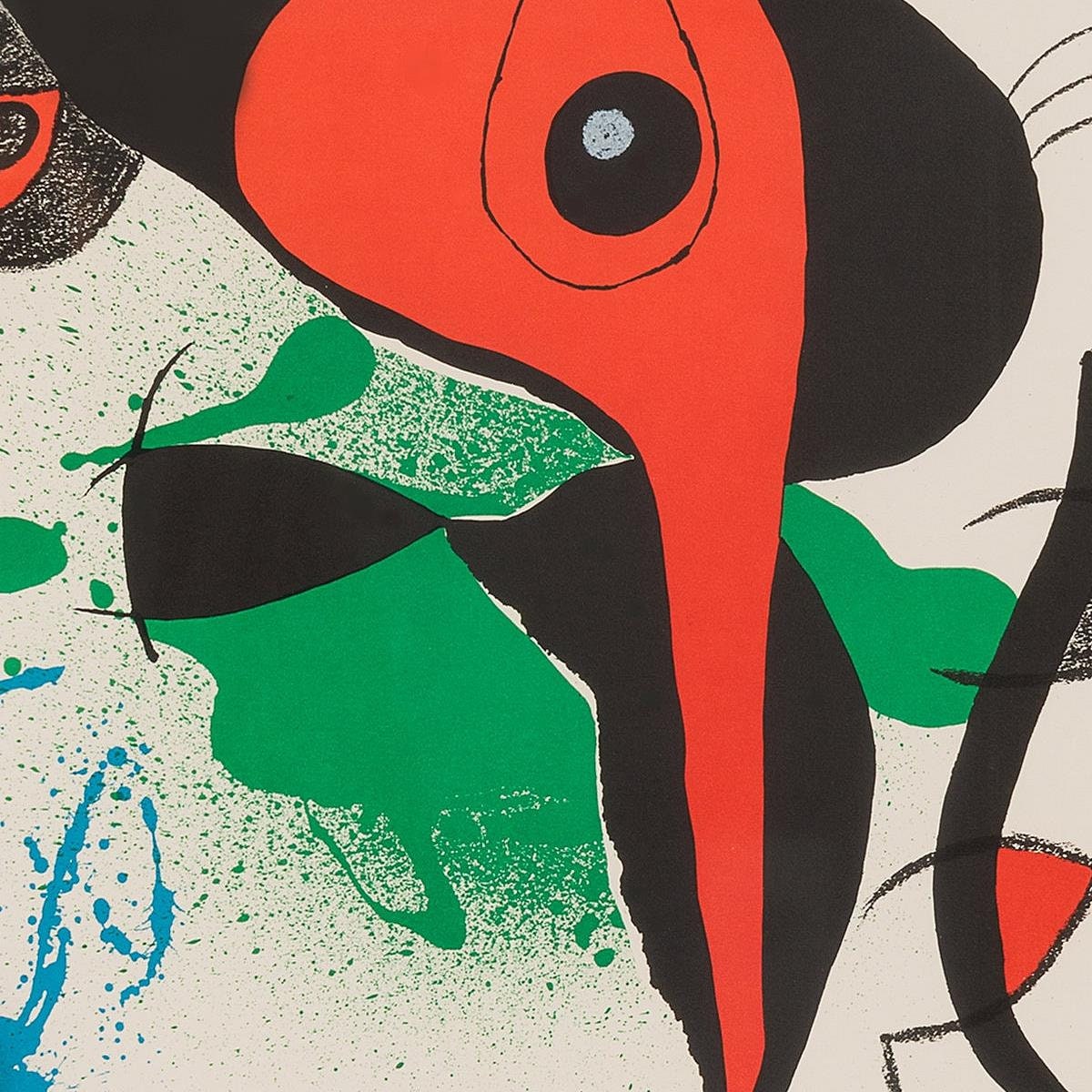 detail of the fine art reproduction from the centre