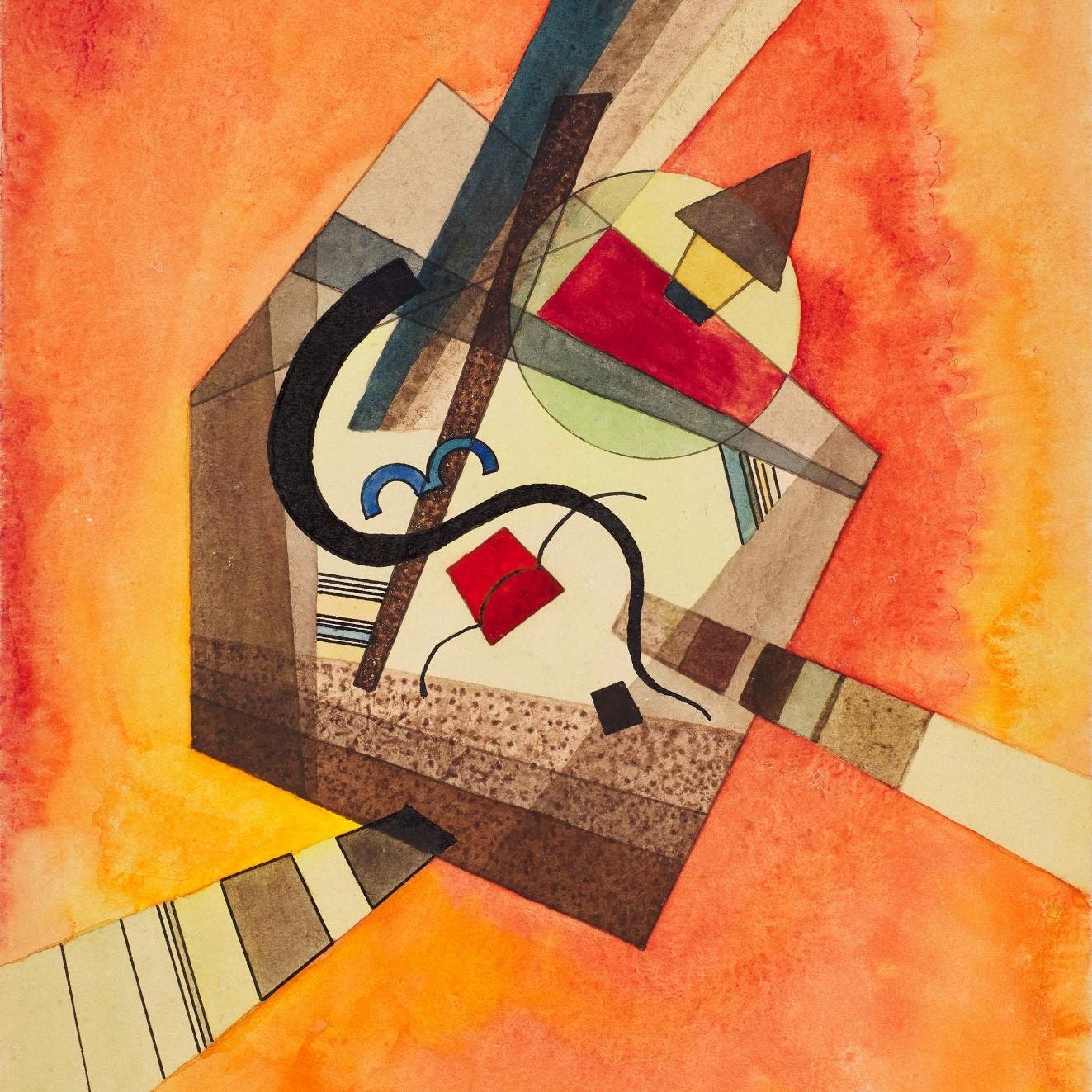 detail of the fine art reproduction from the centre