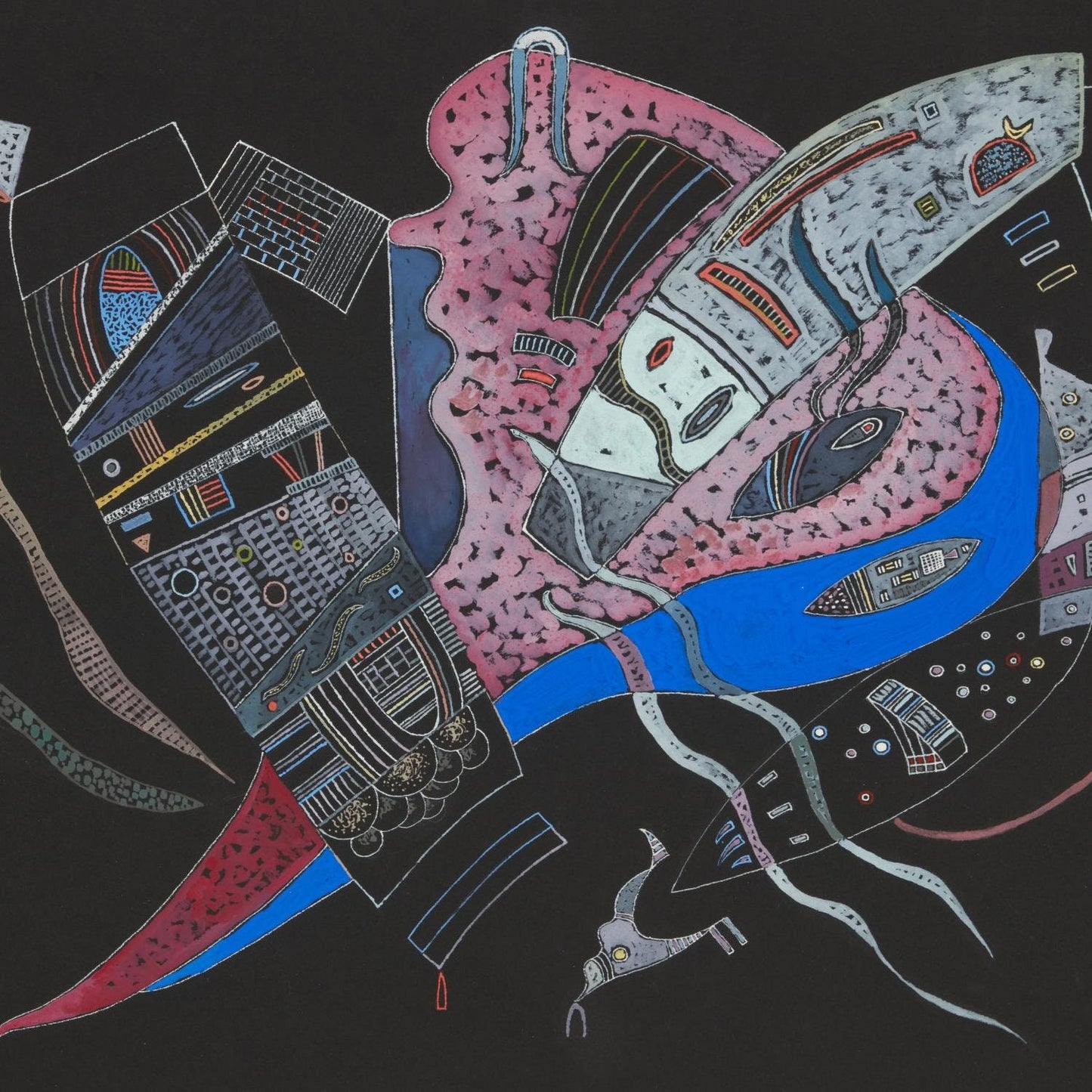detail of the fine art reproduction from the centre