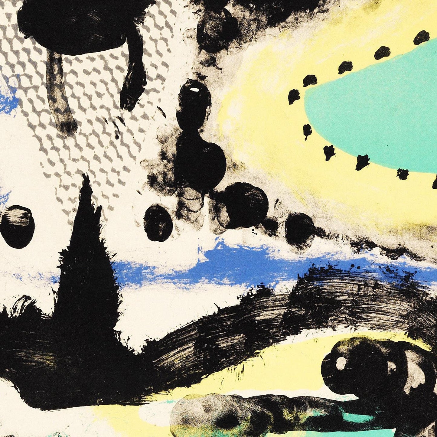 detail of the fine art reproduction from the centre